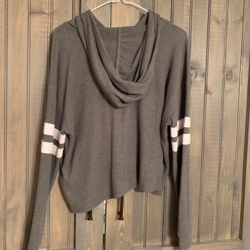 Grey Hollister Hoodie - Picture 2 of 3